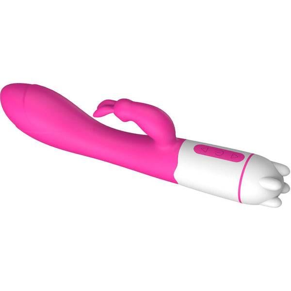 Happy vibrador y estimulador rabbit fucsia