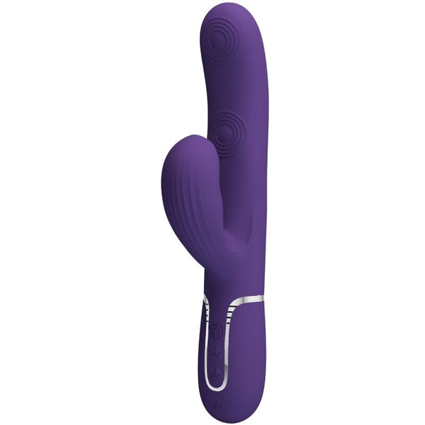Perlita vibrador Punto G 3 en 1 multifunción morado
