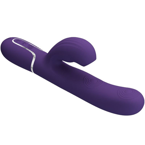 Perlita vibrador Punto G 3 en 1 multifunción morado