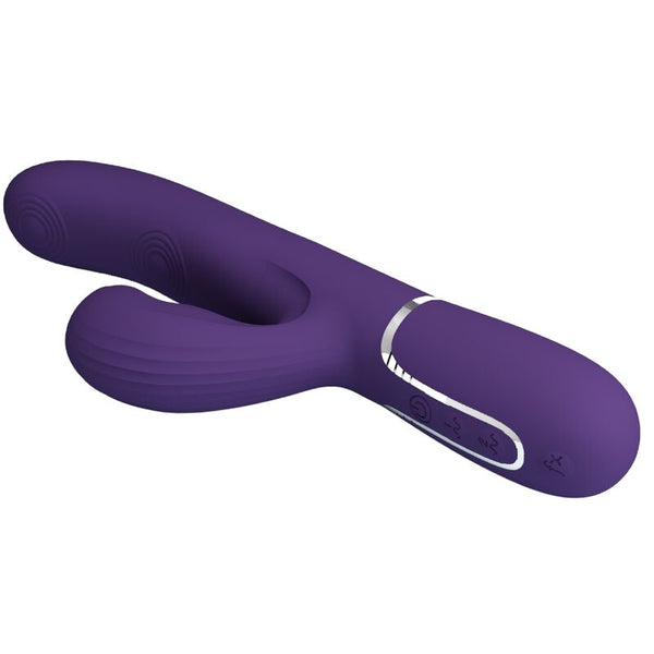 Perlita vibrador Punto G 3 en 1 multifunción morado