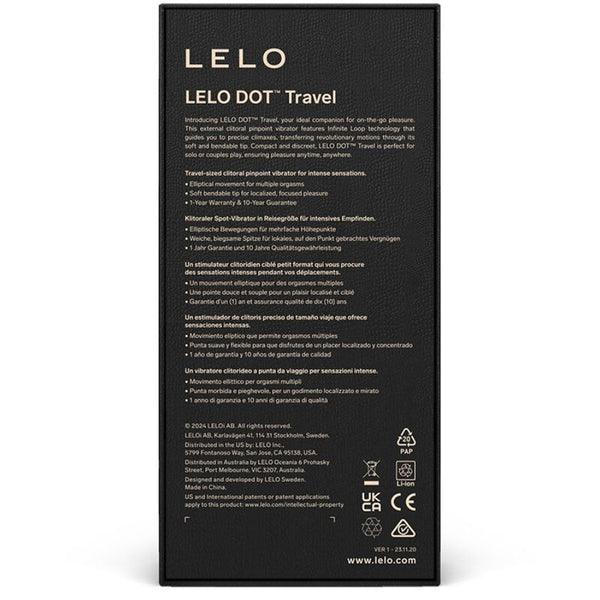 Dot travel estimulador de clítoris morado