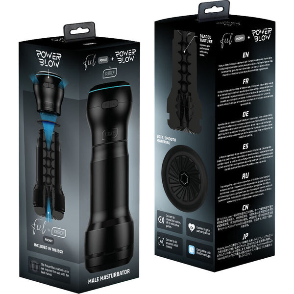 Kiiroo feel pocket masturbador masculino bolsillo con power blow