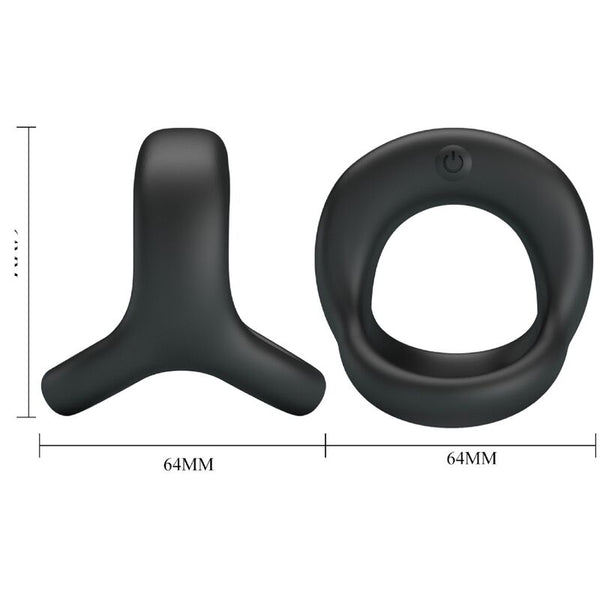Elliott anillo vibrador negro