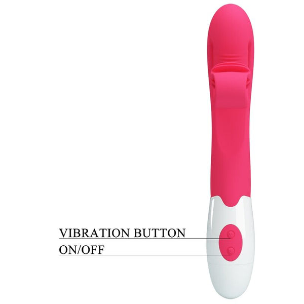 Vibrador y estimulador 30 velocidades rosa