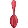 Shiny petal estimulador Punto G control remoto rojo