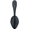 Ribbed petal estimulador Punto G control remoto negro