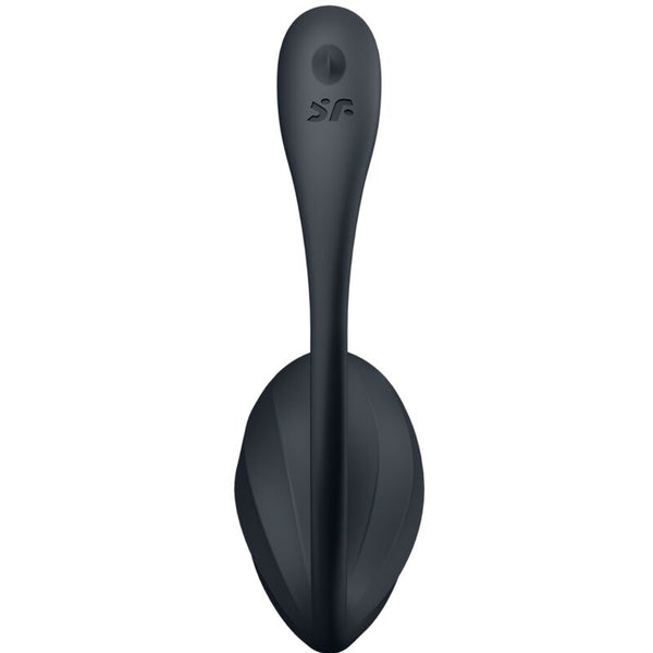 Ribbed petal estimulador Punto G control remoto negro