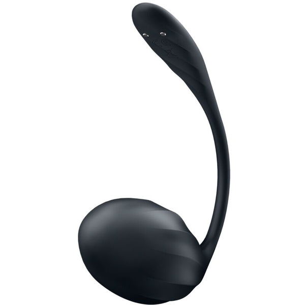 Ribbed petal estimulador Punto G control remoto negro
