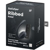 Ribbed petal estimulador Punto G control remoto negro