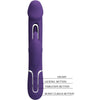Kampas vibrador rabbit 3 en 1 multifunción con lengua violeta