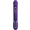 Kampas vibrador rabbit 3 en 1 multifunción con lengua violeta