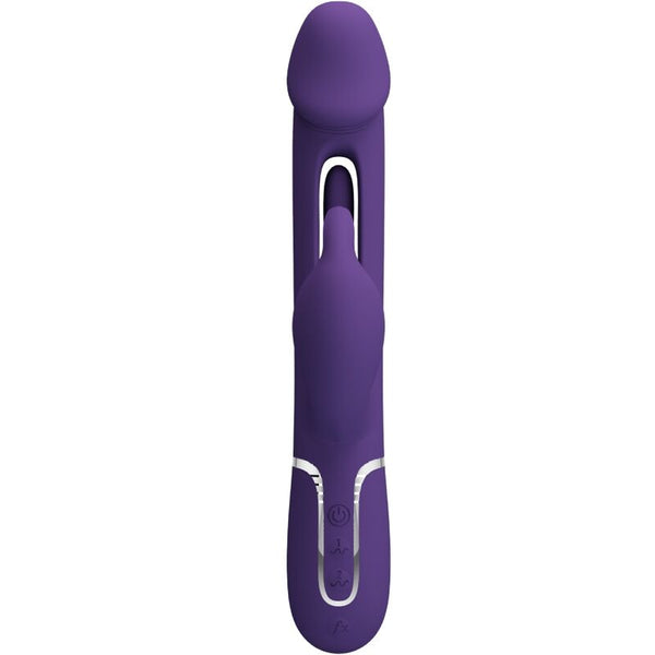 Kampas vibrador rabbit 3 en 1 multifunción con lengua violeta