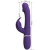 Kampas vibrador rabbit 3 en 1 multifunción con lengua violeta