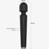 X power large masajeador y vibrador 7 vibraciones negro