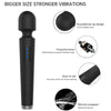 X power large masajeador y vibrador 7 vibraciones negro