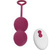 Blossoms pesas vaginales vibrador control remoto 10 vibraciones rojo oscuro
