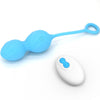Blossoms pesas vaginales vibrador control remoto 10 vibraciones azul