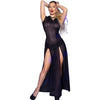 Chilirose cr 4685 vestido largo con capucha negro s
