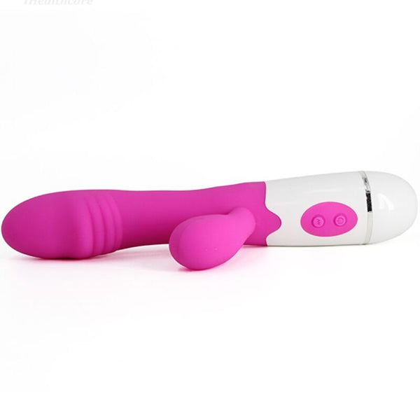 Abby vibrador y estimulador 16 velocidades rosa