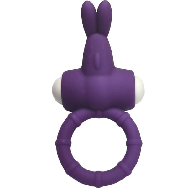 Ms bunny anillo vibrador silicona morado
