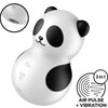 Vibrador blanco y negro satisfyer pocket panda estimulador y