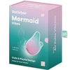 Vibrador menta y rosa satisfyer mermaid vibes estimulador y
