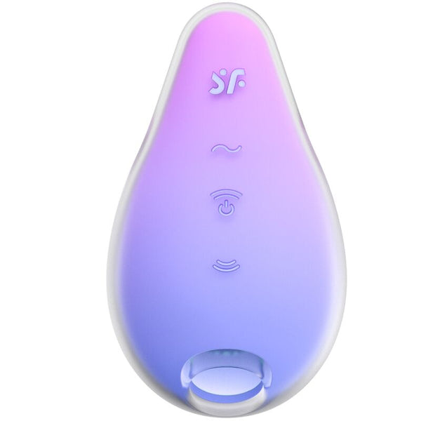 Vibrador violeta y rosa satisfyer mermaid vibes estimulador y