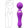Freeza masajeador y vibrador cabeza flexible violeta