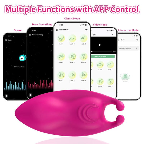 Vibrador para bragas Honeybee para Punto G fucsia
