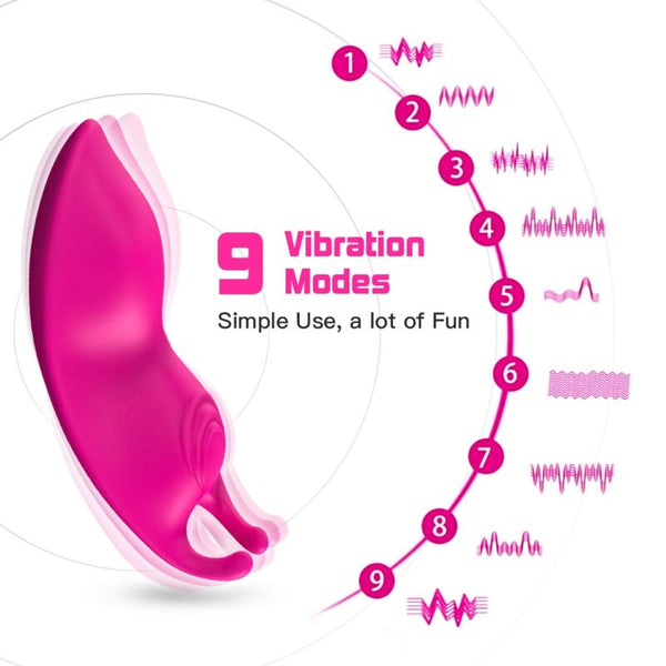 Vibrador para bragas Honeybee para Punto G con control remoto fucsia