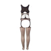 Subblime 951900 body con abertura de rejilla con copa y hombros abiertos negro talla única