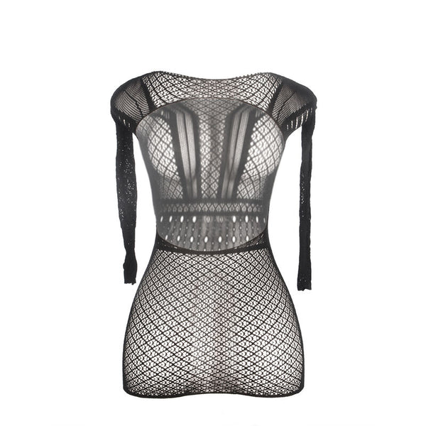 Subblime 951931 vestido de rejilla corto con espalda descubierta talla única