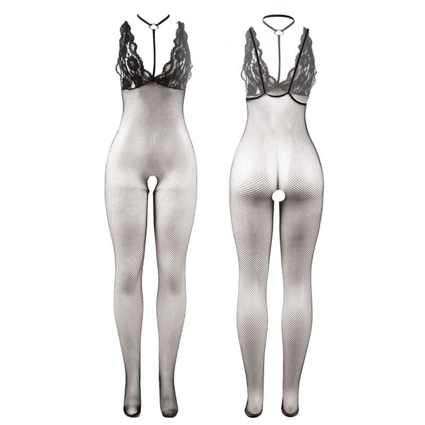 Subblime 951993 body con abertura de rejilla transparente negro talla única