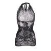 Subblime 952075 vestido corto de rejilla con espalda descubierta y detalle de corazón negro talla única