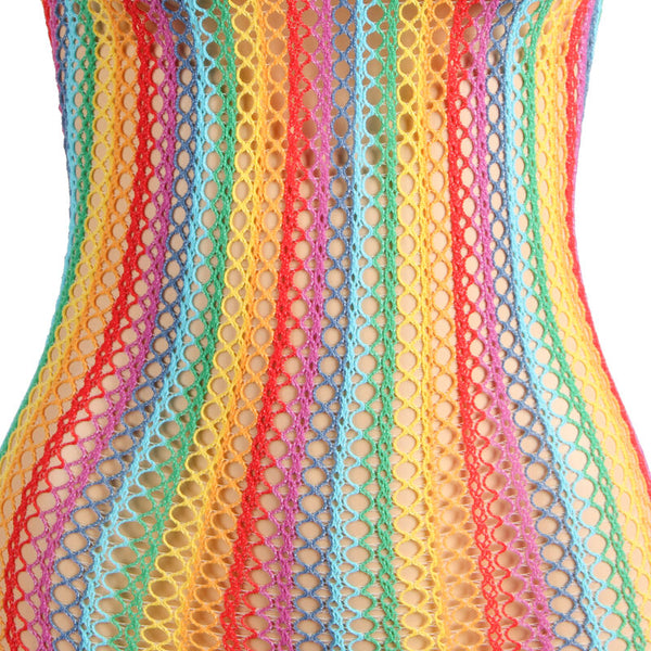 Subblime 952341 vestido de rejilla arcoiris talla única