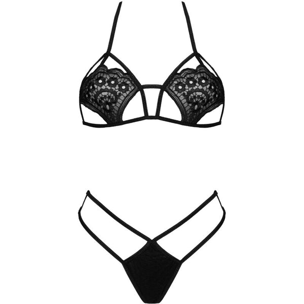 Livco jimena lc 20216 sujetador con tanga negro talla única