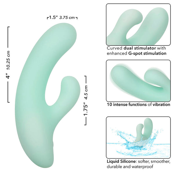 Pacifica fiji vibrador y estimulador Punto G 10 vibraciones aqua