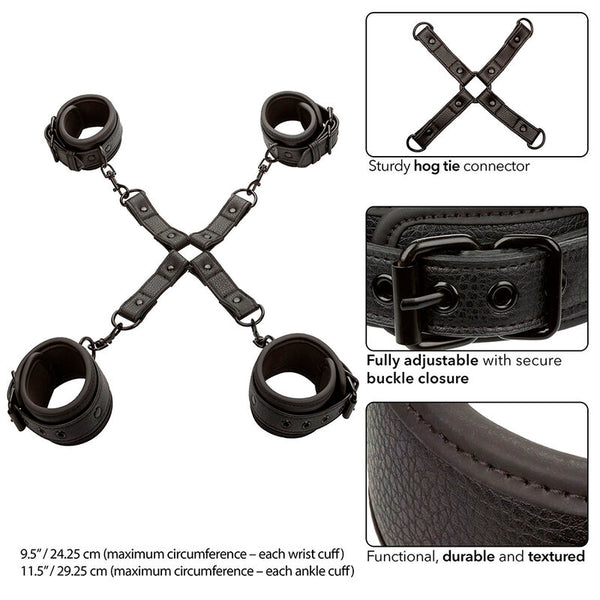 Calexotics nocturnal conector hog tie cuero ajustable negro