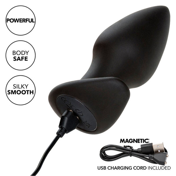 Calexotics rock bottom perfect plug anal 10 vibraciones silicona negro