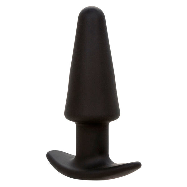 Calexotics rock bottom plug anal cónico 10 vibraciones silicona negro