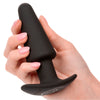 Calexotics rock bottom plug anal cónico 10 vibraciones silicona negro