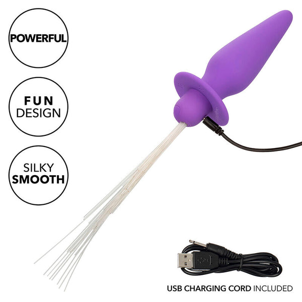 Calexotics southern lights light up plug anal con luces 10 vibraciones silicona violeta