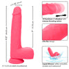 Studs vibrador realístico 10 vibraciones y rosa