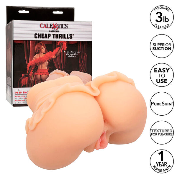 Calexotics the peep show girl doble masturbador realístico natural