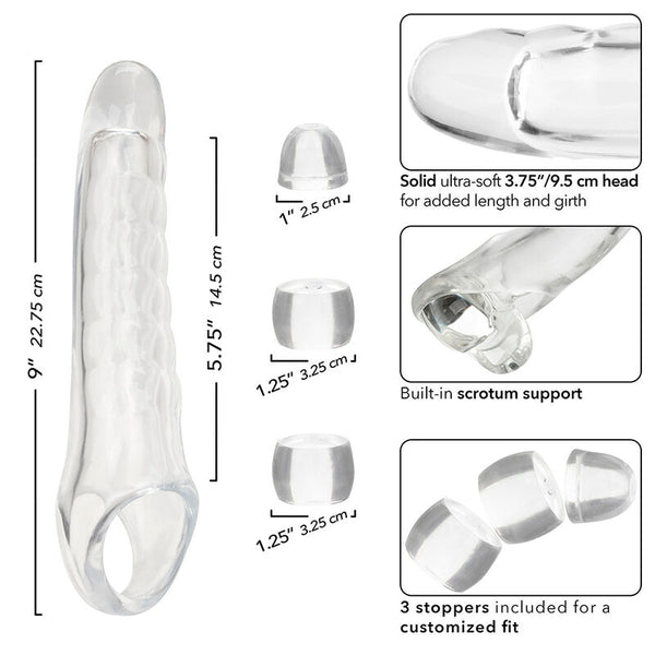 Calexotics maxx extensor de pene ajustable transparente
