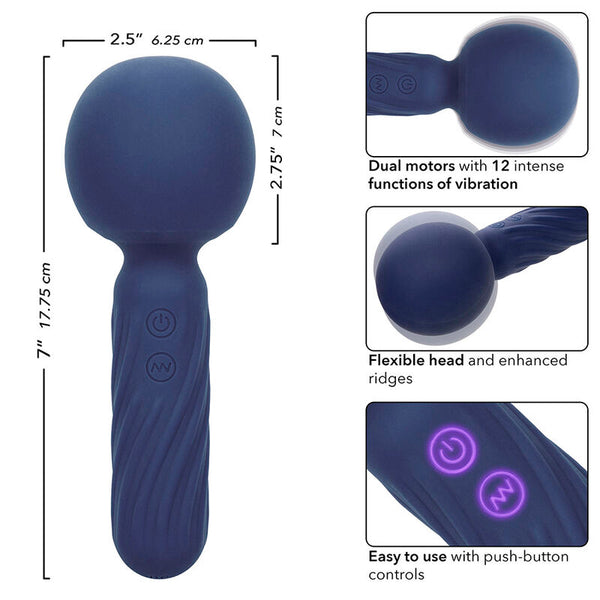 Calexotics charisma seduction masajeador 12 funciones 17 75 cm x 6 25 cm morado