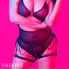 Calexotics euphoria arnés de muslo con cadenas premium talla plus
