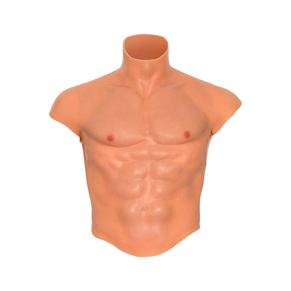 Hidden alter ego camiseta silicona torso masculino con abdominales natural