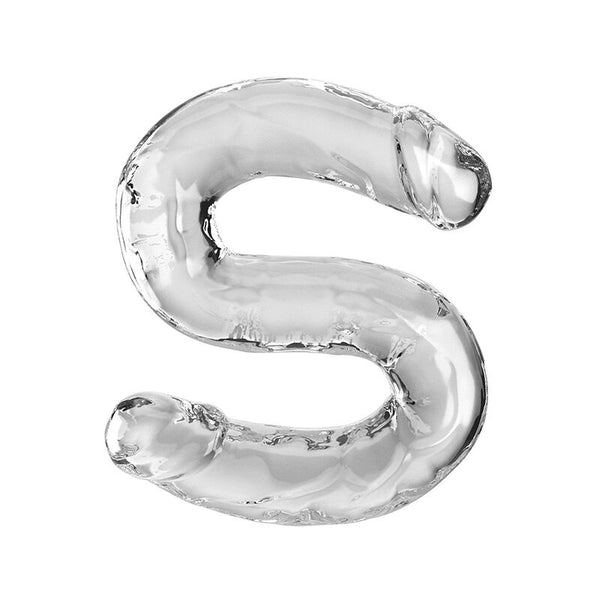 King double trouble dildo doble 46 cm transparente
