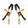 Kink pinzas para pezones dorado 6 cm